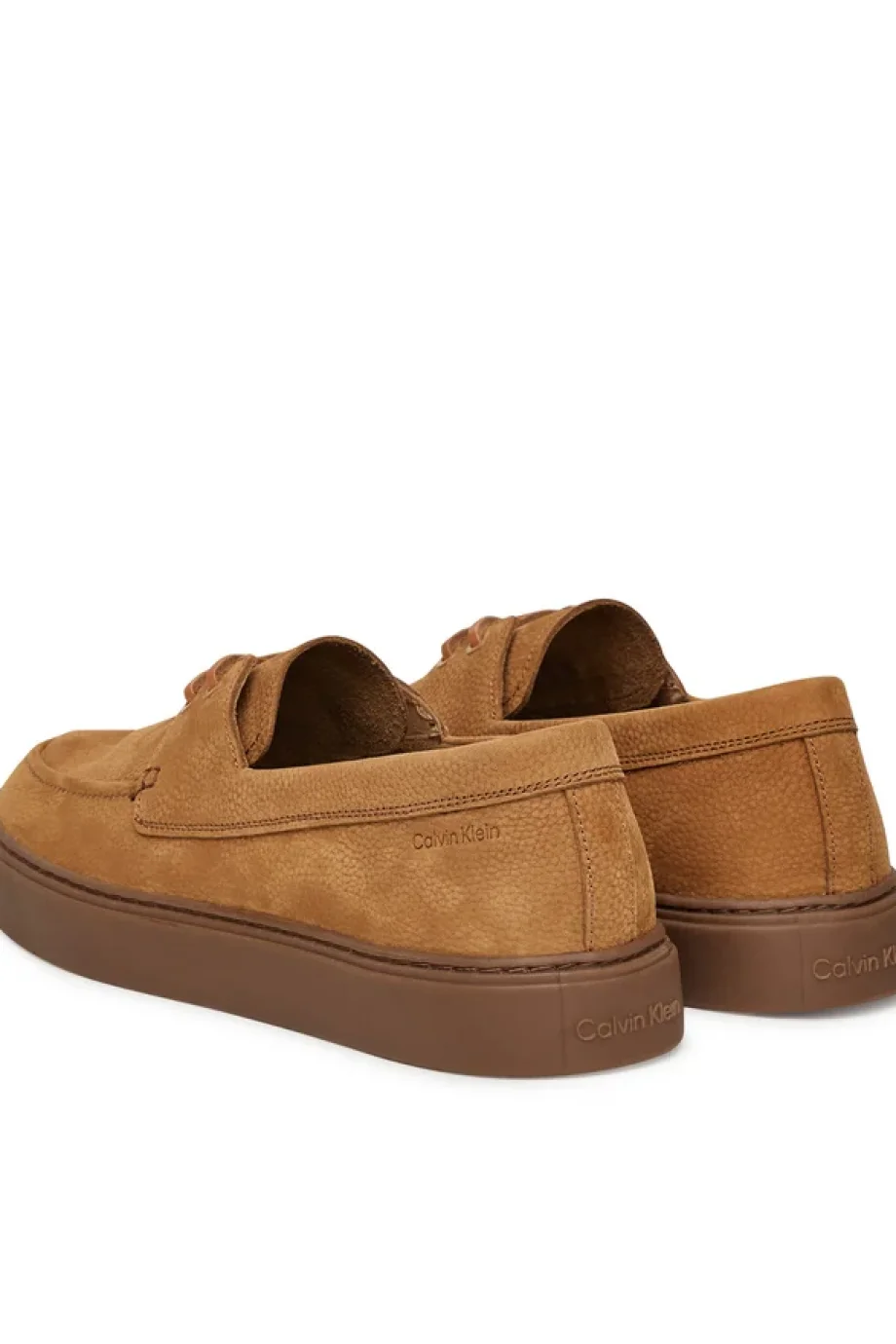 Calvin Klein Erkek Hibrit Bağcıklı Tekne Kahverengi Loafer HM0HM01892-GCX