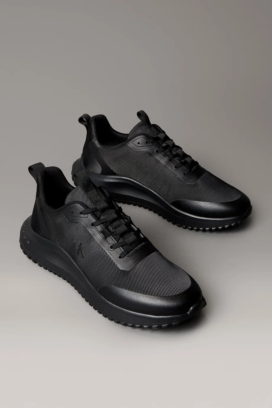 Calvin Klein EVA Runner Bağcıklı Materyal Karışımlı Erkek Siyah Sneaker YM0YM01442-0GJ