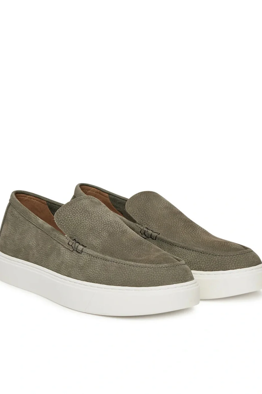 Calvin Klein Hibrit Nubuk Makosen Erkek  Haki Loafer HM0HM01902-MTB