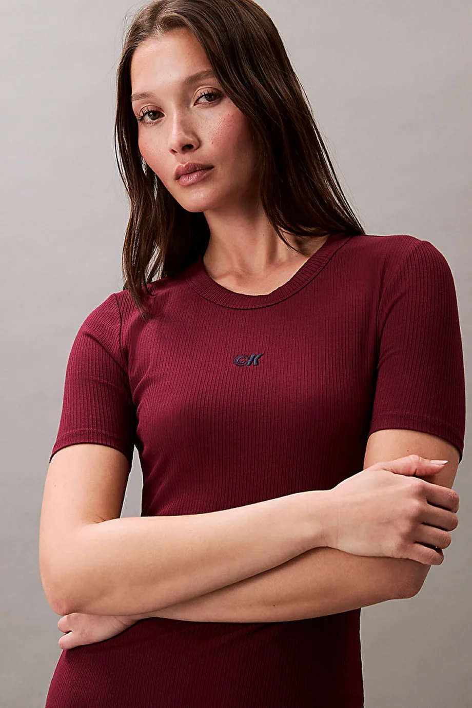 Calvin Klein Rib Kadın Kırmızı Elbise LV044C902G-VLP