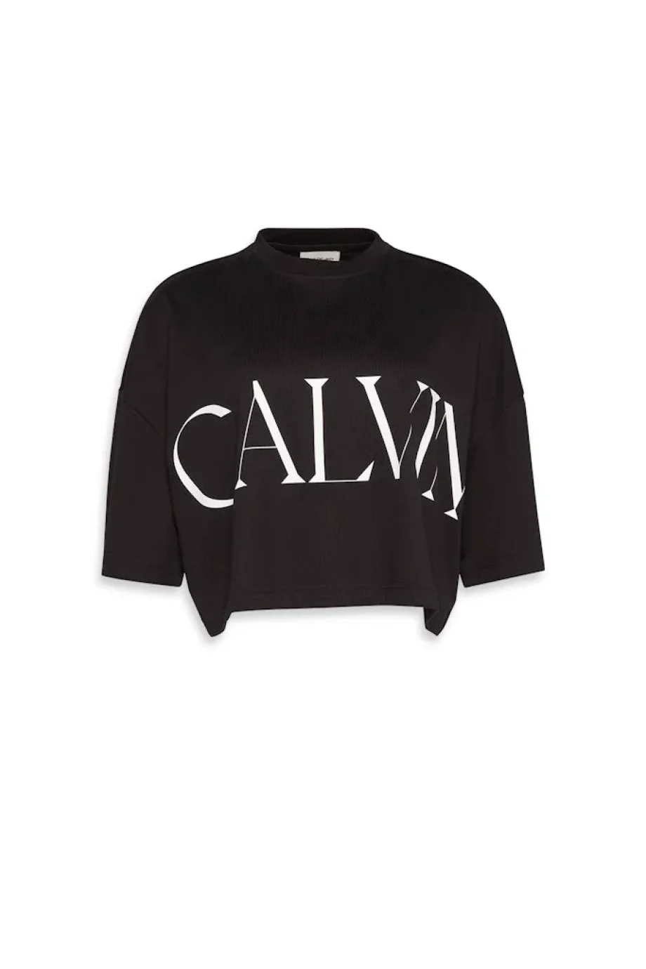 Calvin Klein Calvin Klein Kısa Grafik Baskılı Kısa Kollu Kadın Siyah T-shirt LV047D206G-UB1