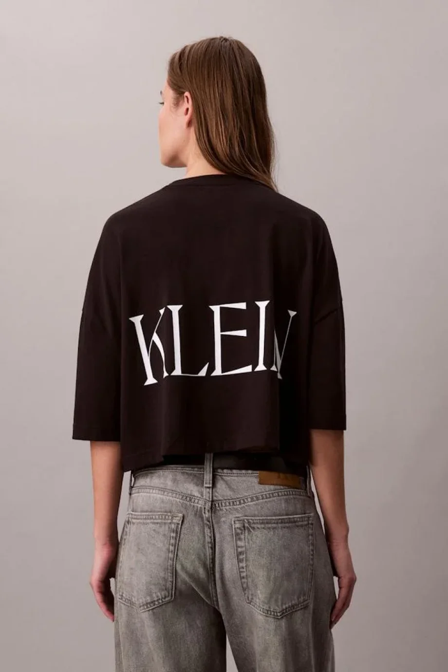 Calvin Klein Calvin Klein Kısa Grafik Baskılı Kısa Kollu Kadın Siyah T-shirt LV047D206G-UB1