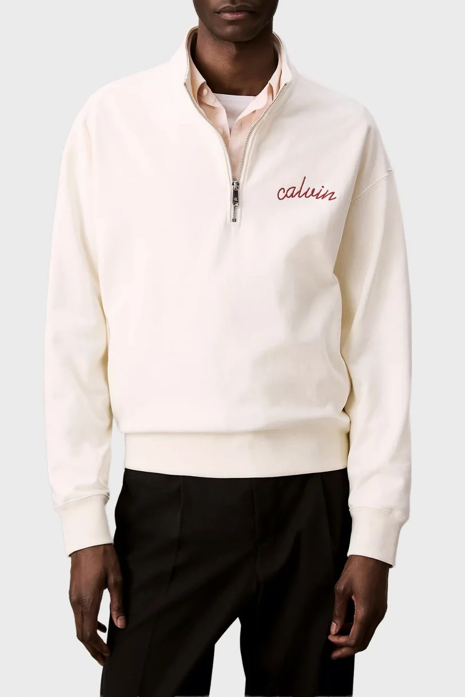 Calvin Klein Concept 1 Erkek Beyaz Sweatshirts LV04RC227G-YAS
