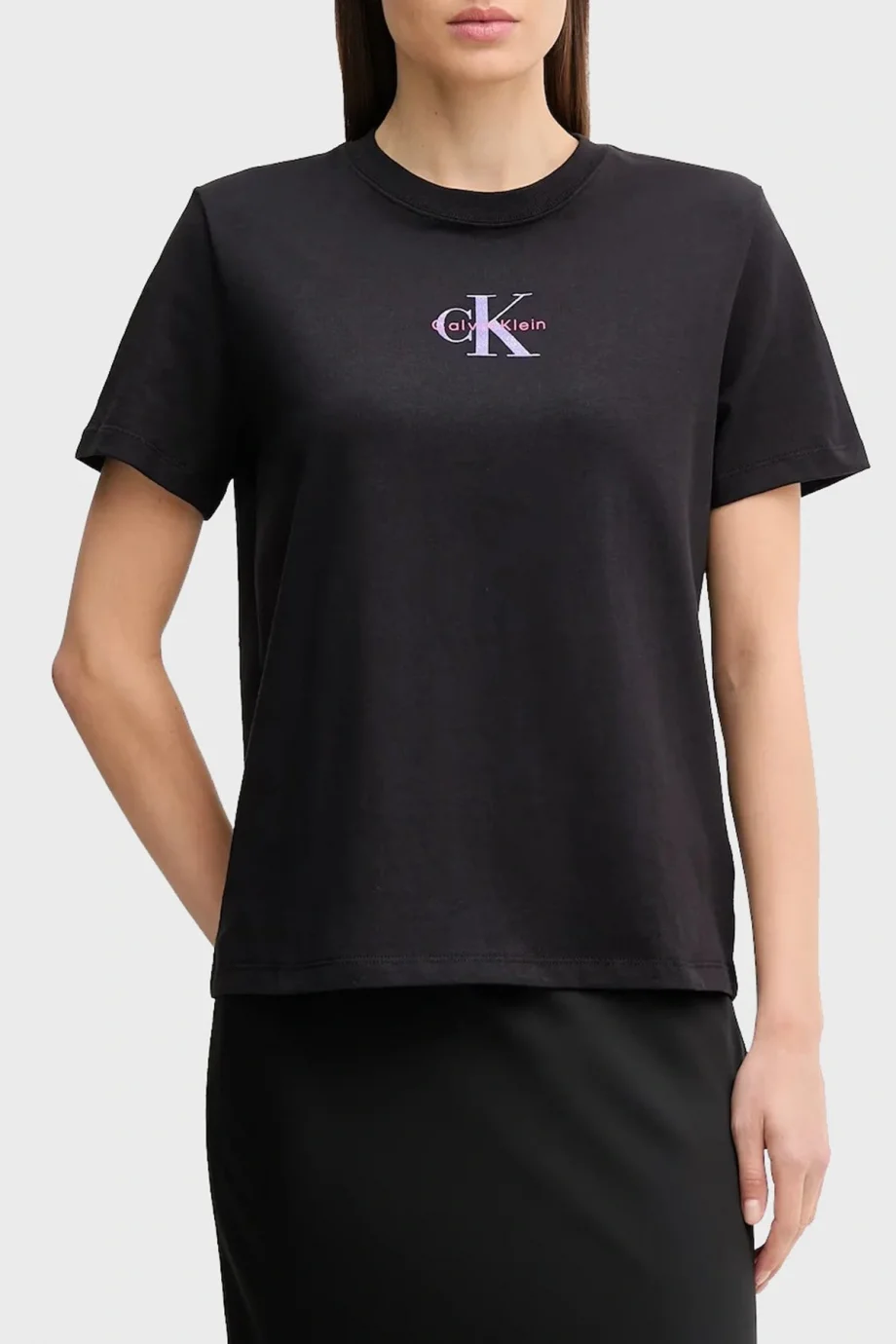 Calvin Klein D1 Fashion Kadın Siyah T-shirt LV047C856G-UB1