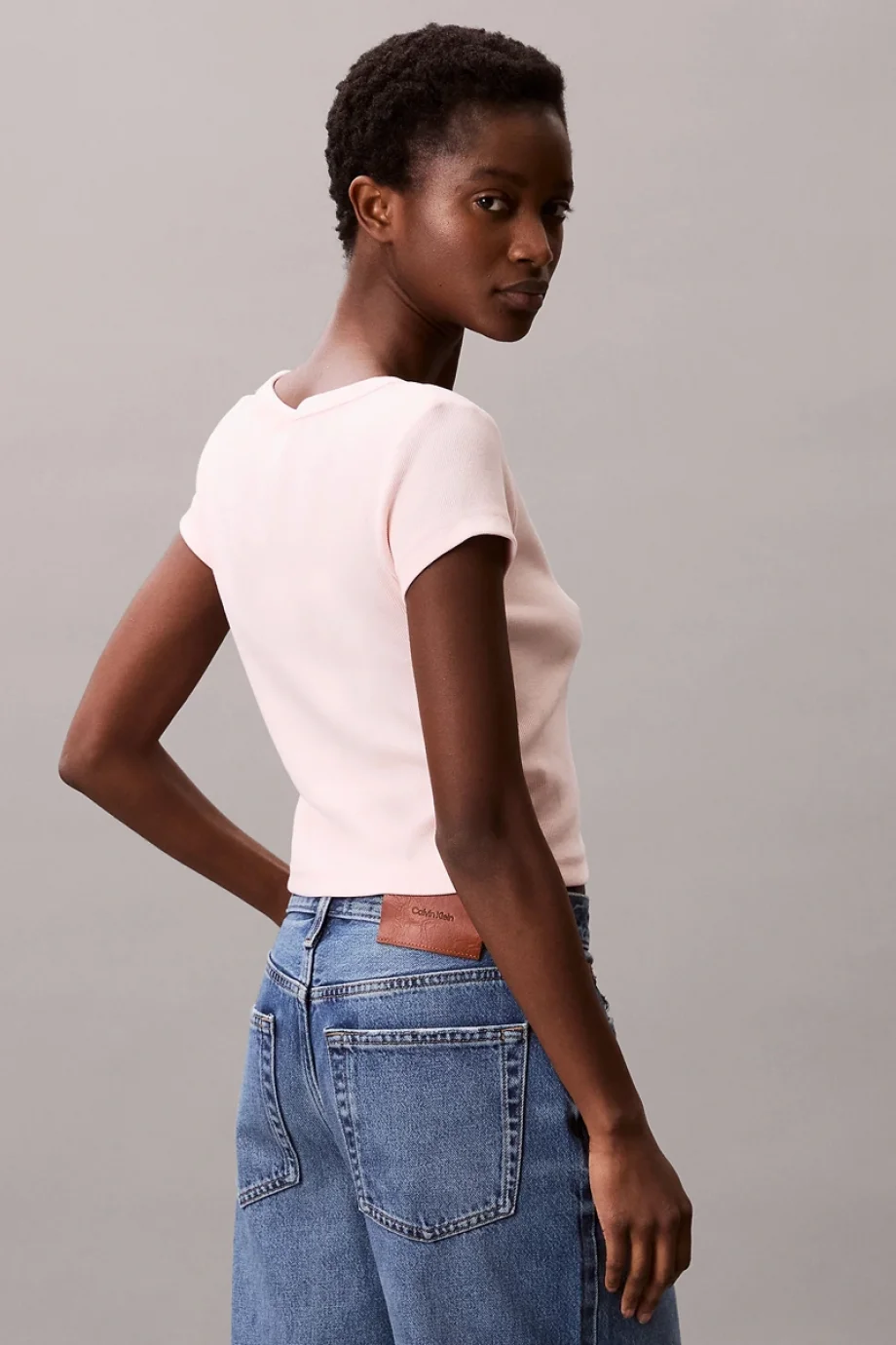 Calvin Klein D2 Collection Kadın Pembe T-shirt LV047C200G-VI7