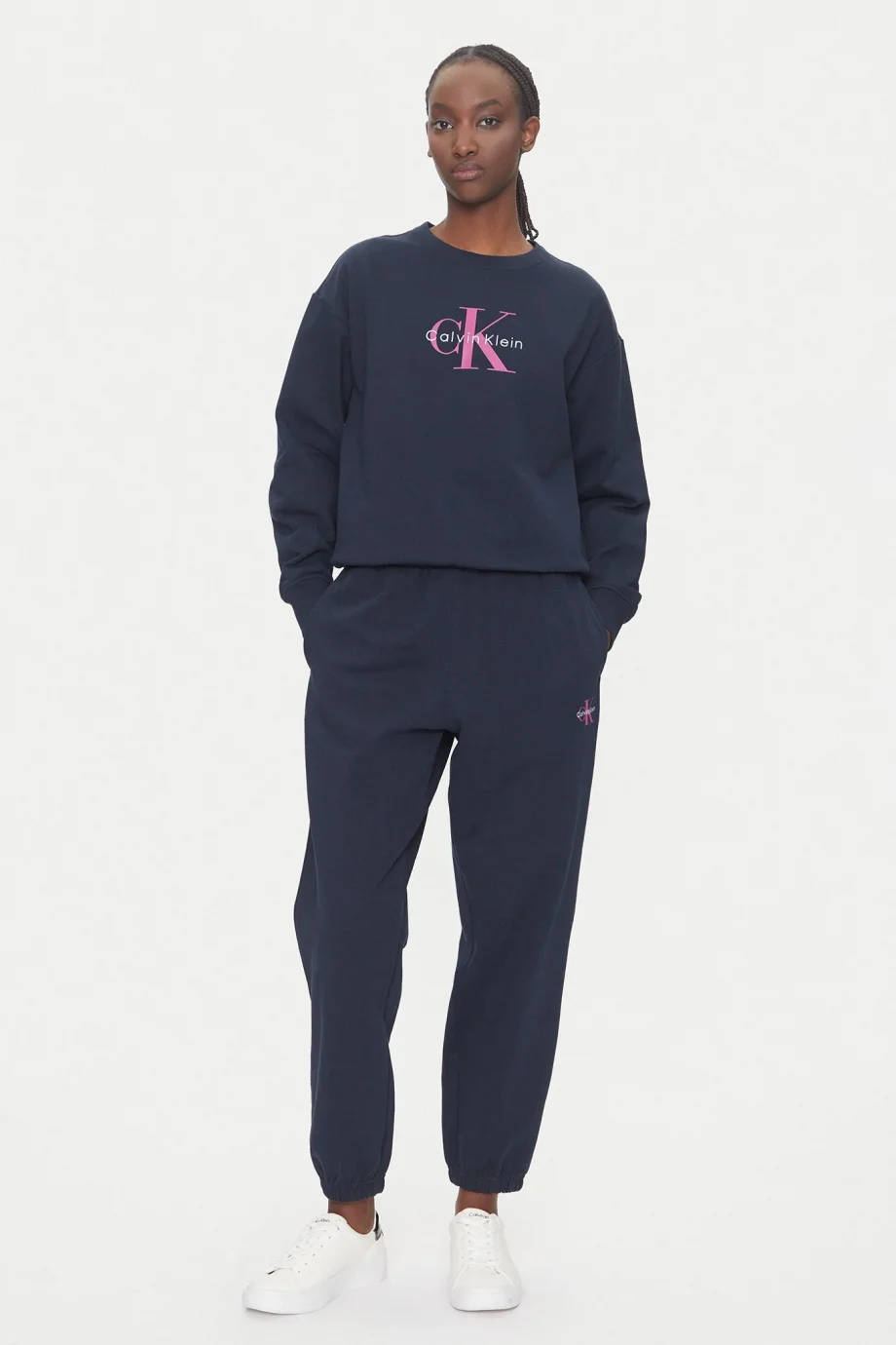 Calvin Klein Essentials Kadın Mavi Sweatshirt LV047B234G-CEF