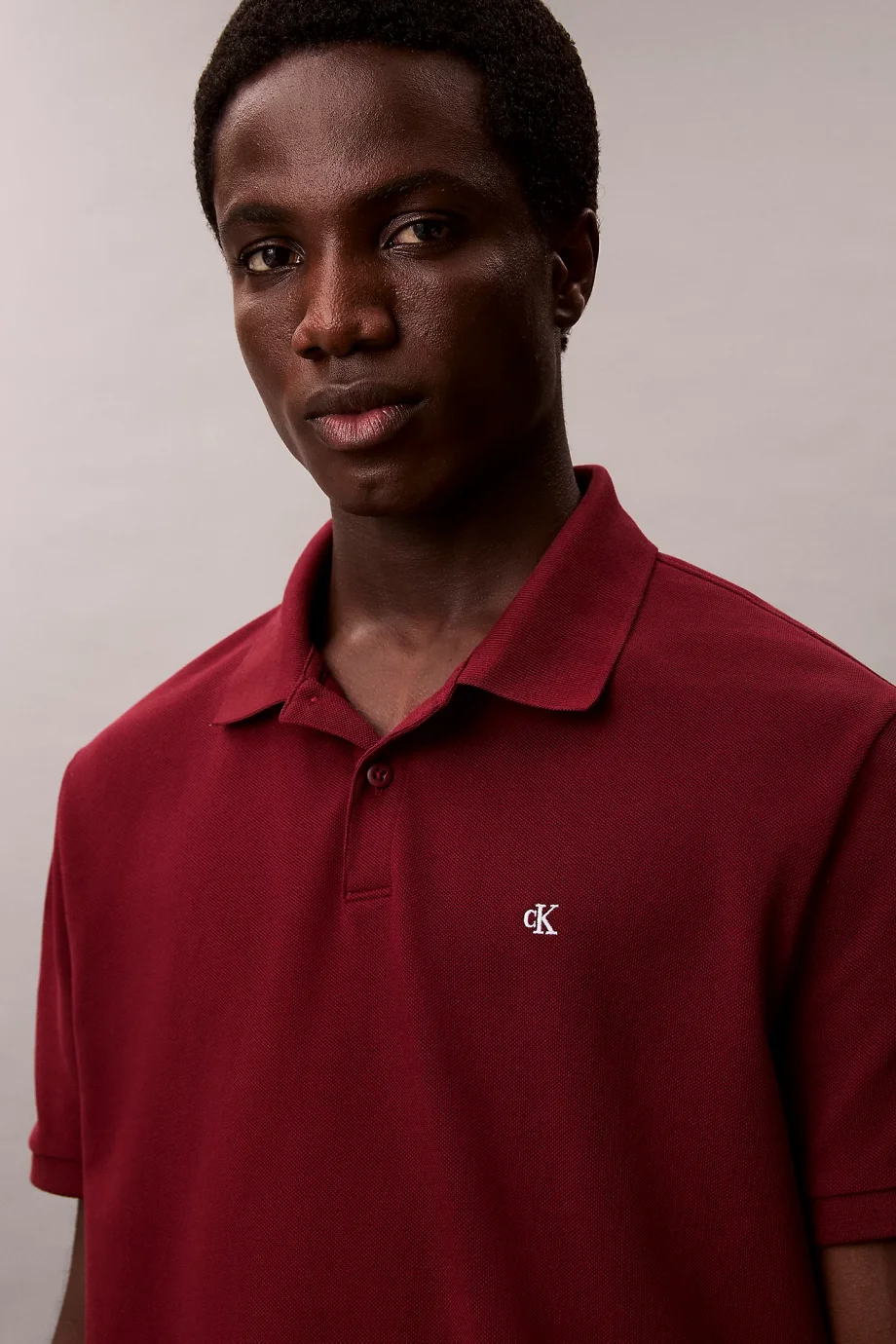 Calvin Klein Kısa Kollu Günlük Pike Klasik Erkek T-shirt LV040EM269-WCV