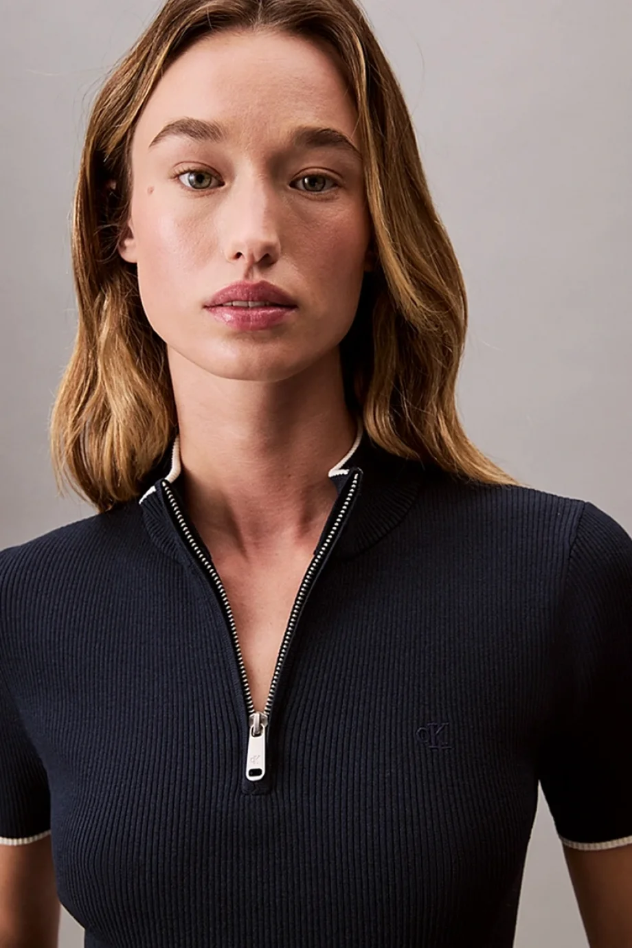 Calvin Klein Naia Naylon Kumaş Kadın  Siyah Elbise LV044C330G-CEF