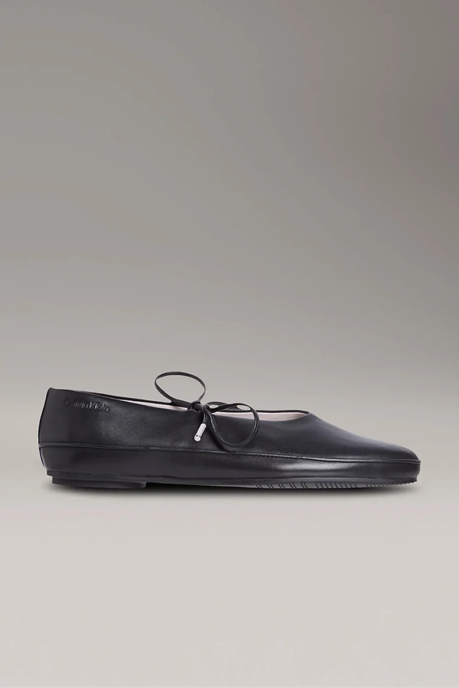 Calvin Klein Kadın Deri Mary Jane Siyah Babet HW0HW02656-BEH