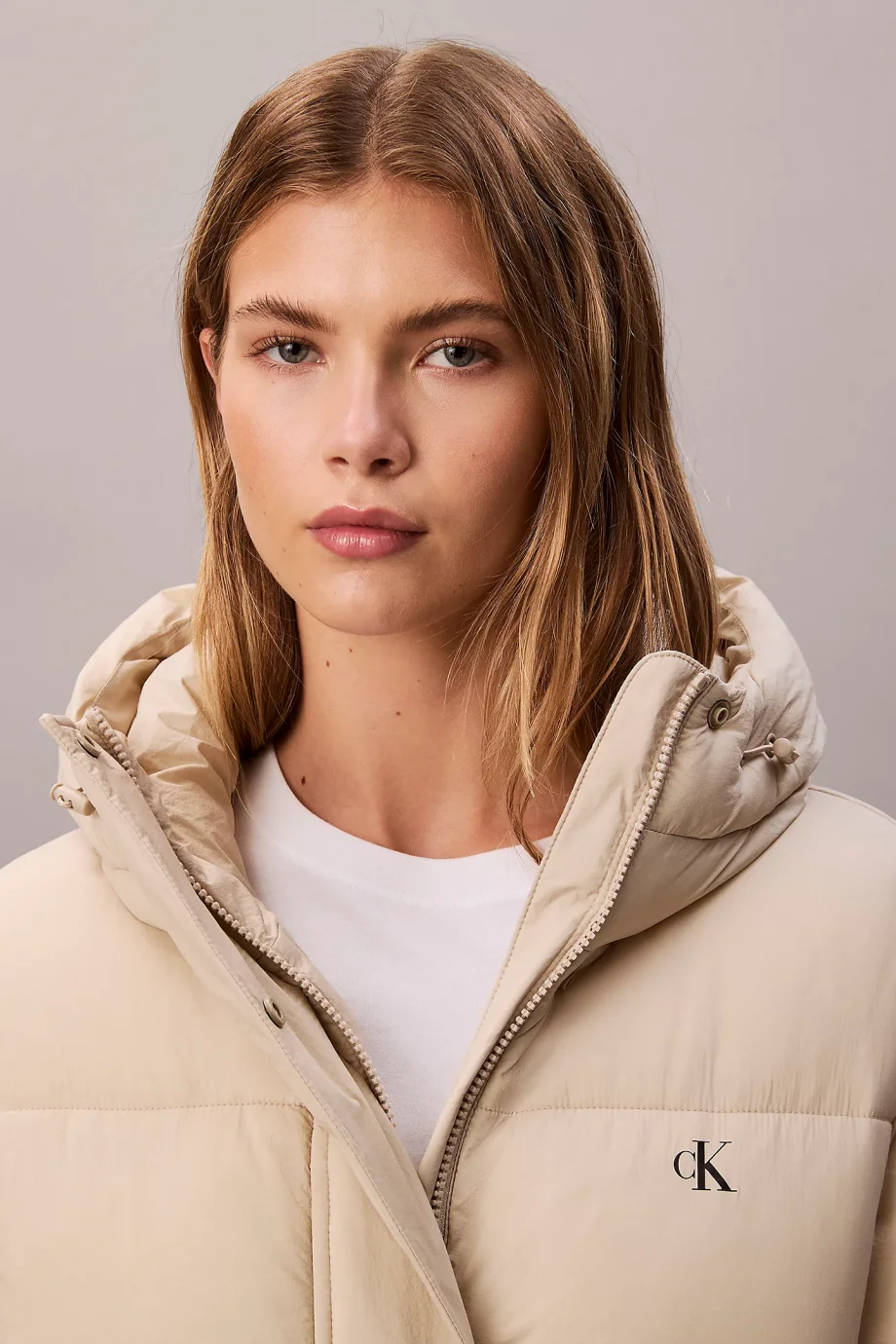 Calvin Klein Kemerli Orta Kalınlıkta Şişme Kadın Kahverengi  Mont  LV047D507G-NSU