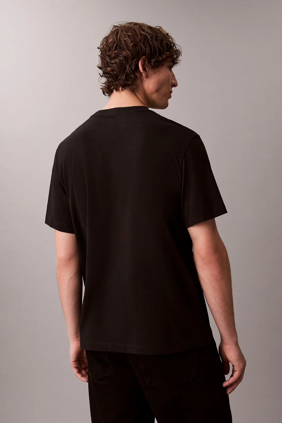 Calvin Klein Kısa Kollu 20S Calvin Matchbox Grafikli Erkek Siyah T-shirt LV04RE802G-UB1