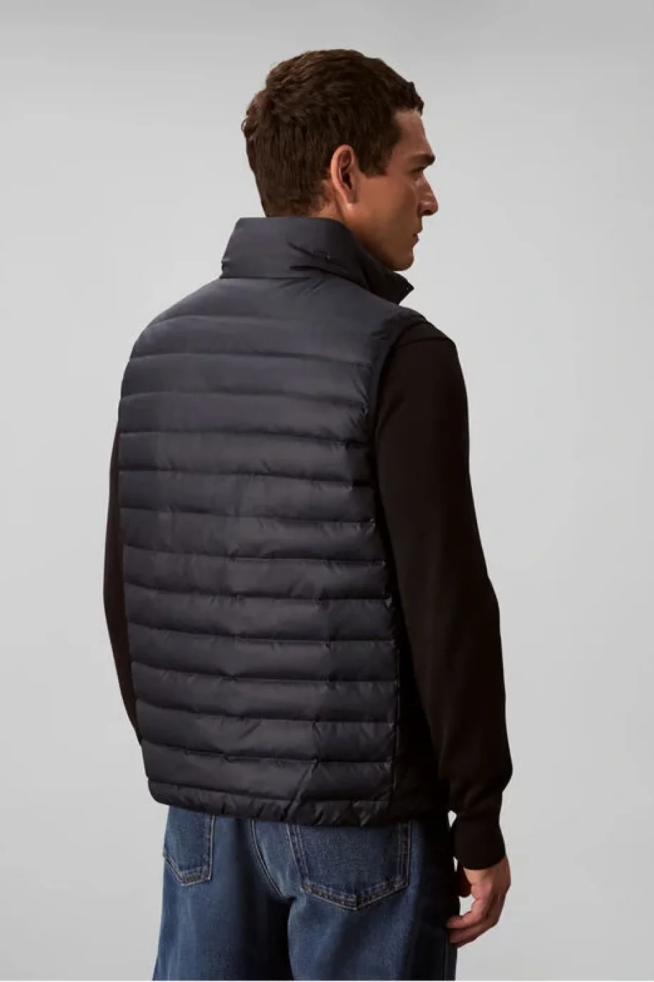 Calvin Klein Kolsuz Hafif Naylon Şişme Erkek Yelek LV04LC509G-CEF