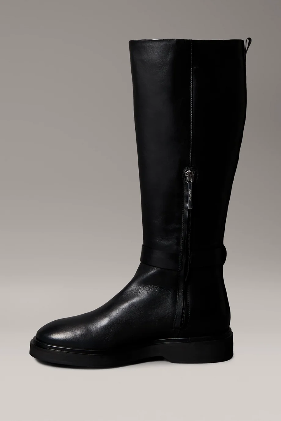 Calvin Klein Metal Logolu Diz Altı Kadın Siyah Bot HW0HW02665-BEH