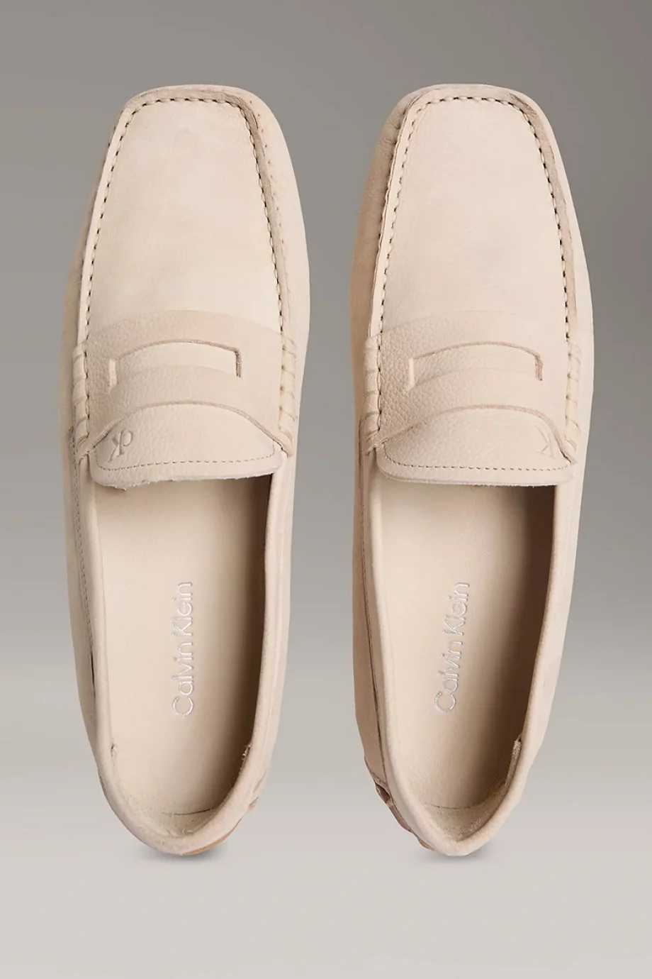 Calvin Klein Nubuk Penny Driver Erkek  Bej  Loafer  HM0HM01866-ACE