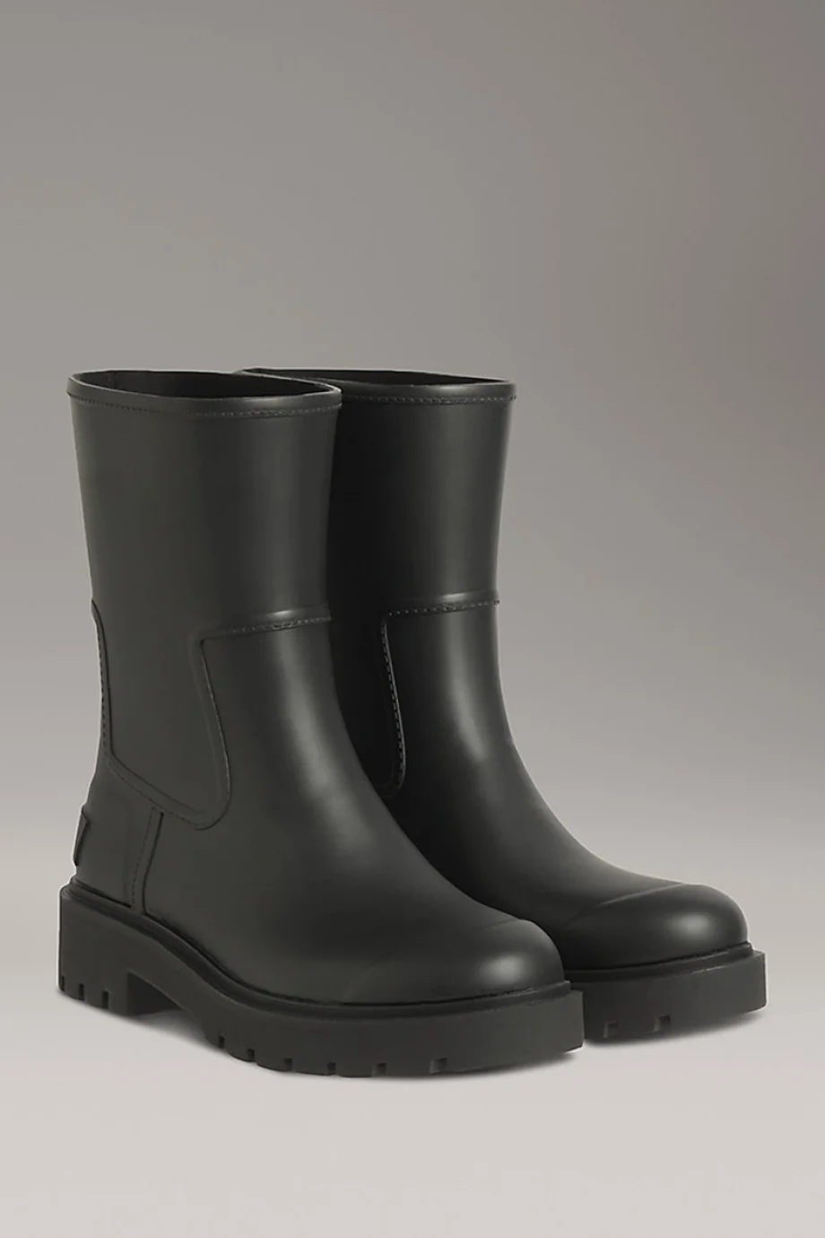 Calvin Klein Orta Boy Kauçuk Yağmur Kadın Siyah Bot YW0YW02004-BEH