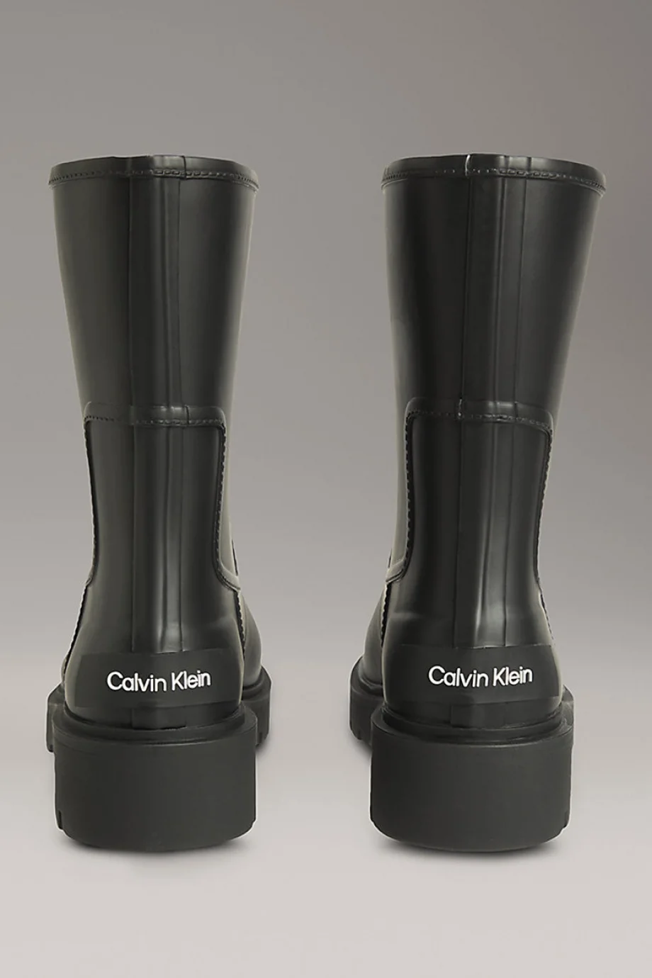 Calvin Klein Orta Boy Kauçuk Yağmur Kadın Siyah Bot YW0YW02004-BEH