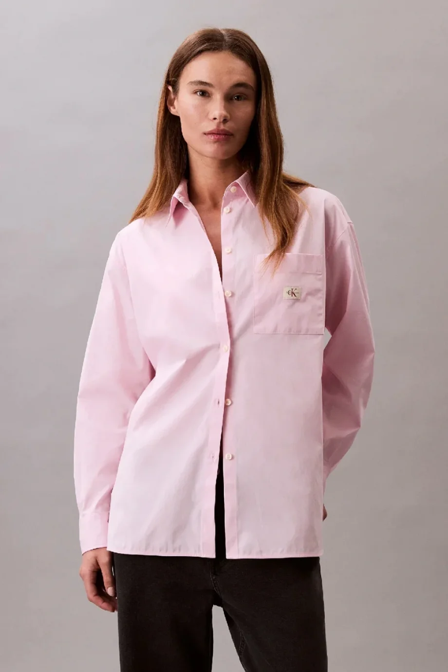 Calvin Klein POPLIN RELAXED SHIRT Kadın Pembe Gömlek LV047C143G-W0S