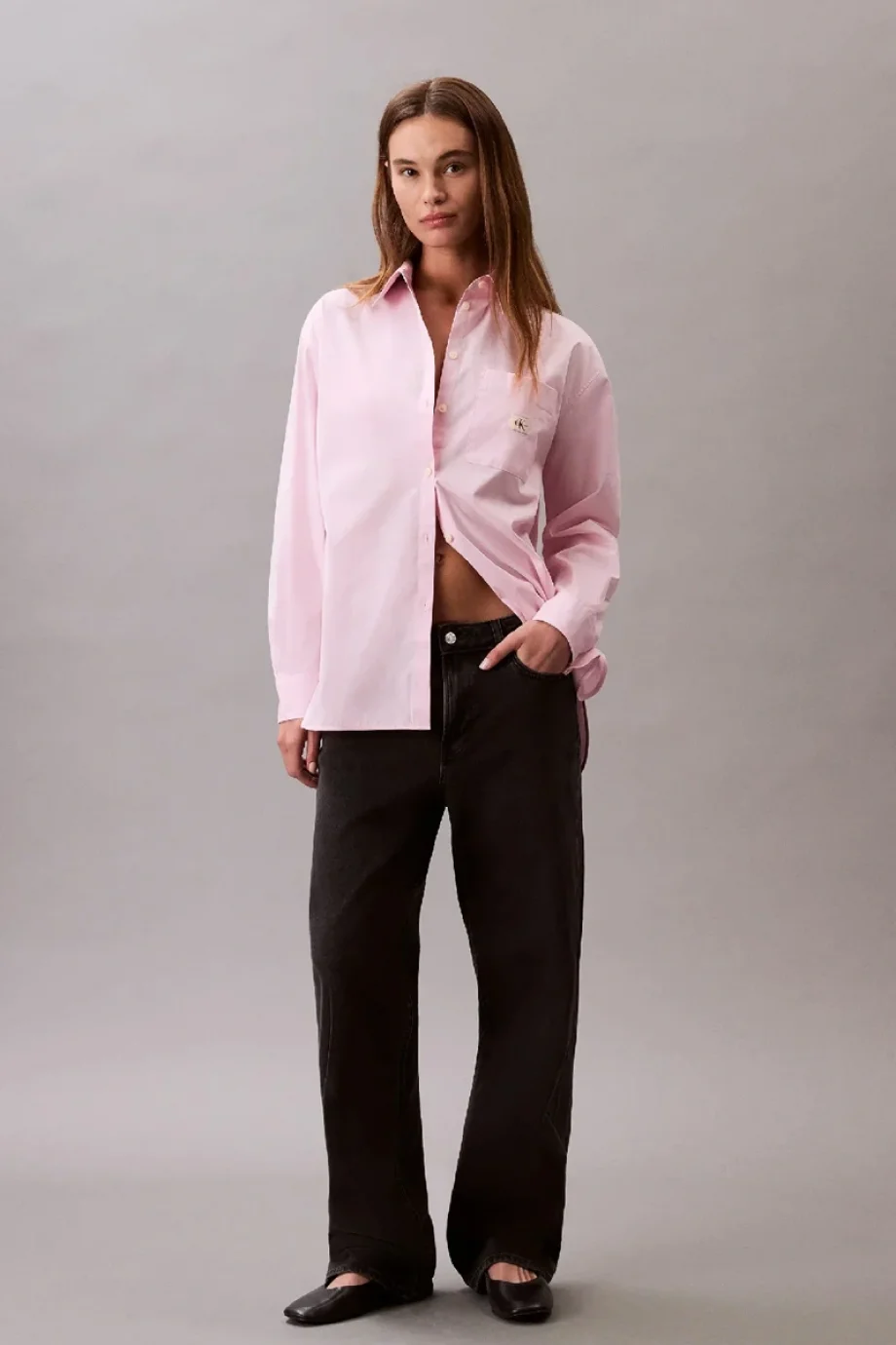 Calvin Klein POPLIN RELAXED SHIRT Kadın Pembe Gömlek LV047C143G-W0S