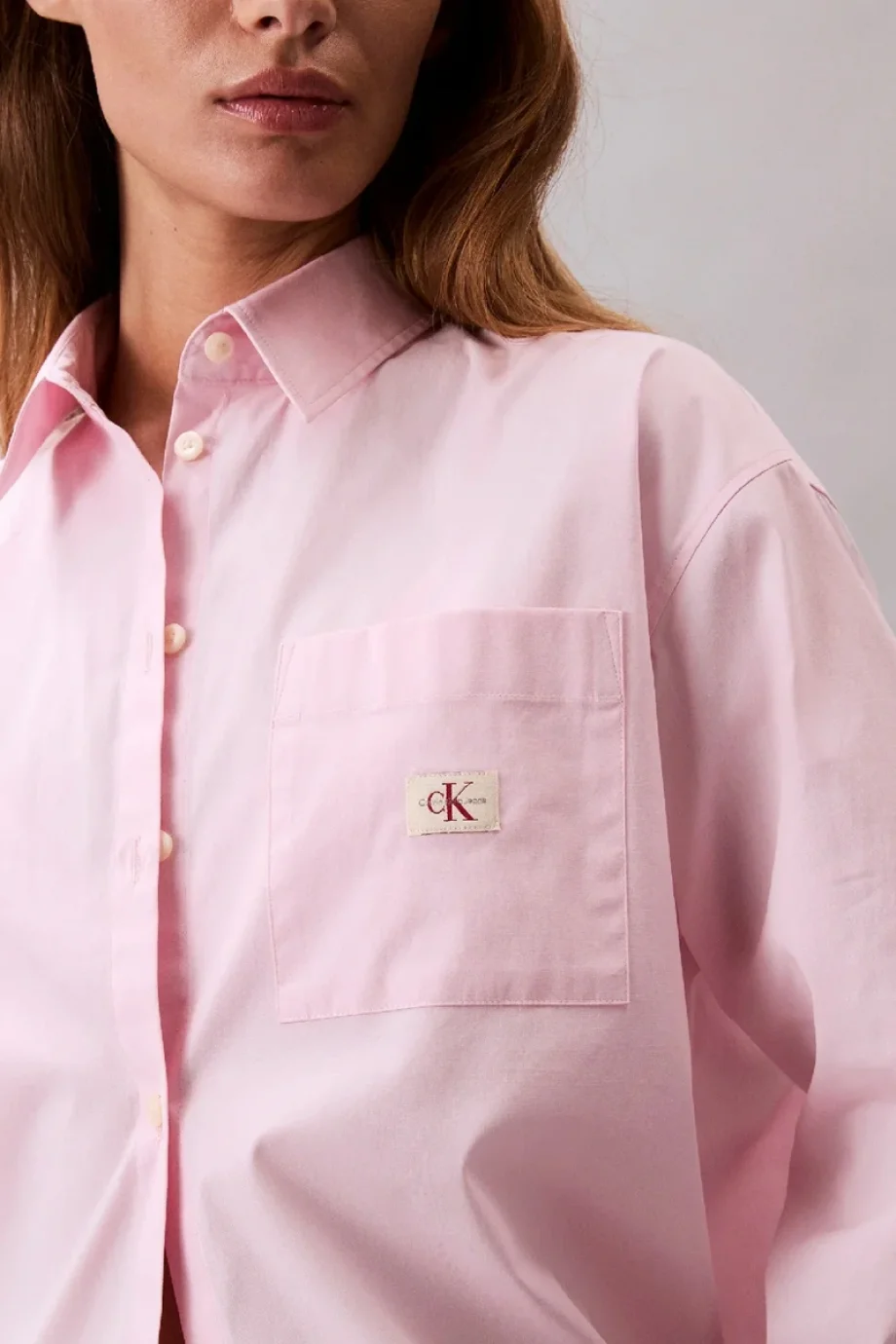 Calvin Klein POPLIN RELAXED SHIRT Kadın Pembe Gömlek LV047C143G-W0S