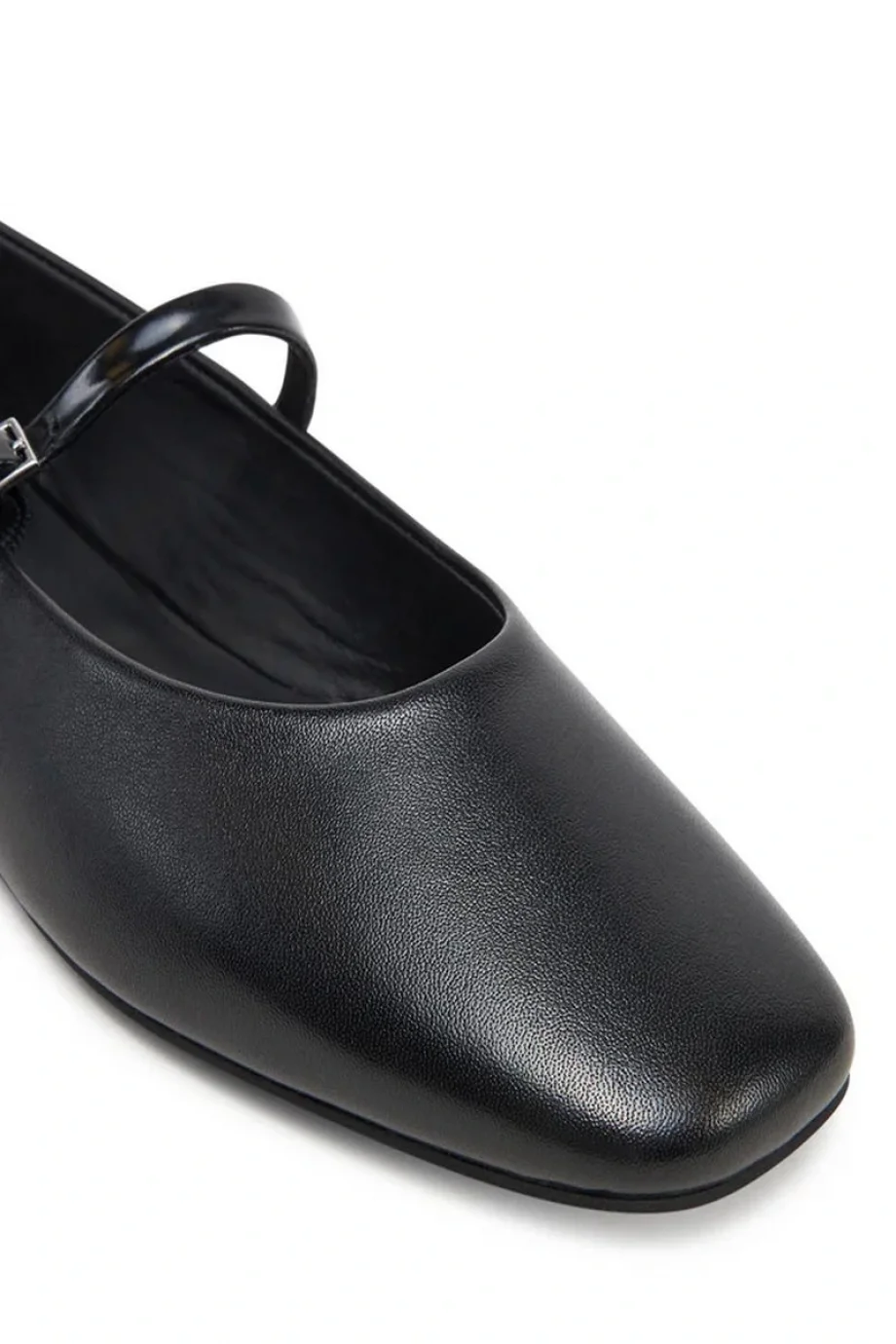 Calvin Klein BALLERINA NEW BUCKLE - LTH Kadın  Babet HW0HW02483-BEH