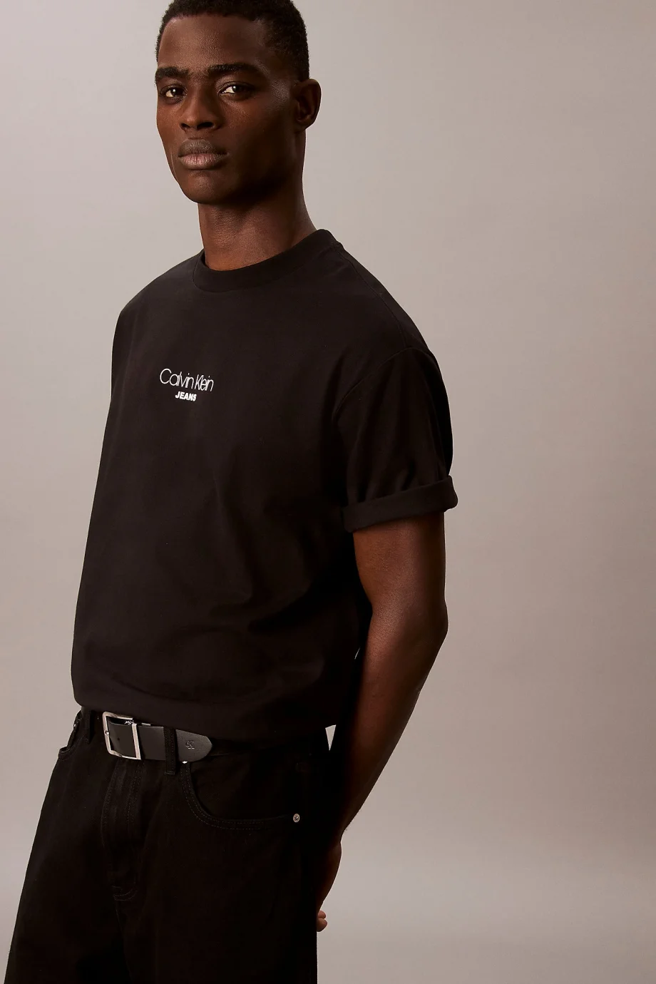 Calvin Klein Ss Graphic Tee Erkek Siyah T-shirt LV04RC851G-UB1