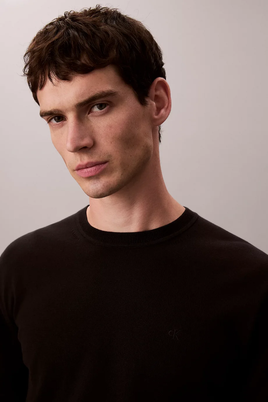 Calvin Klein Supima Cotton Erkek Siyah Sweatshirt LV040BM343-UB1