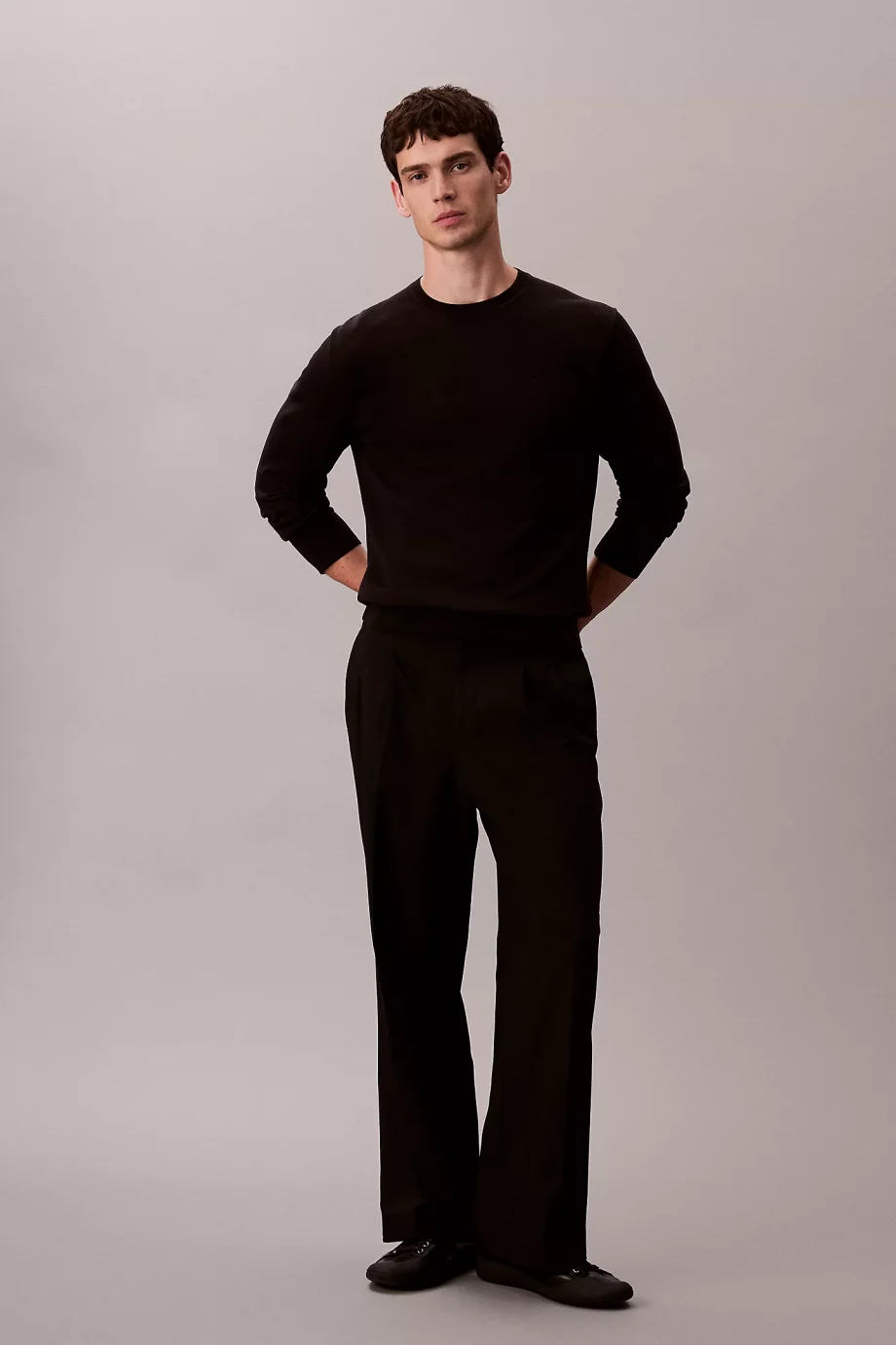 Calvin Klein Supima Cotton Erkek Siyah Sweatshirt LV040BM343-UB1