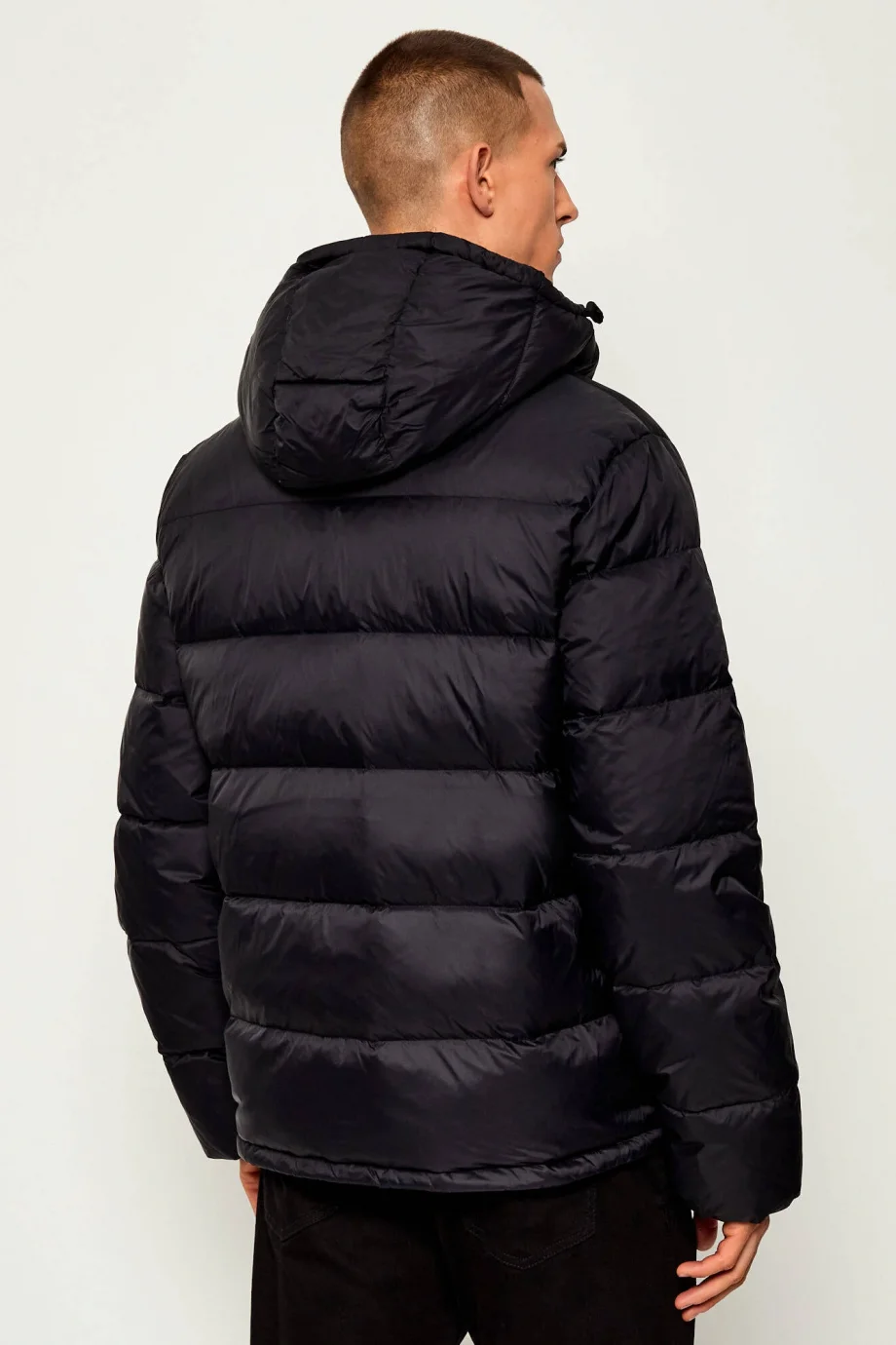 Calvin Klein Uzun Kollu Çıkarılabilir Kapüşonlu Şişme Erkek Siyah  Mont LV04RC518G-UB1