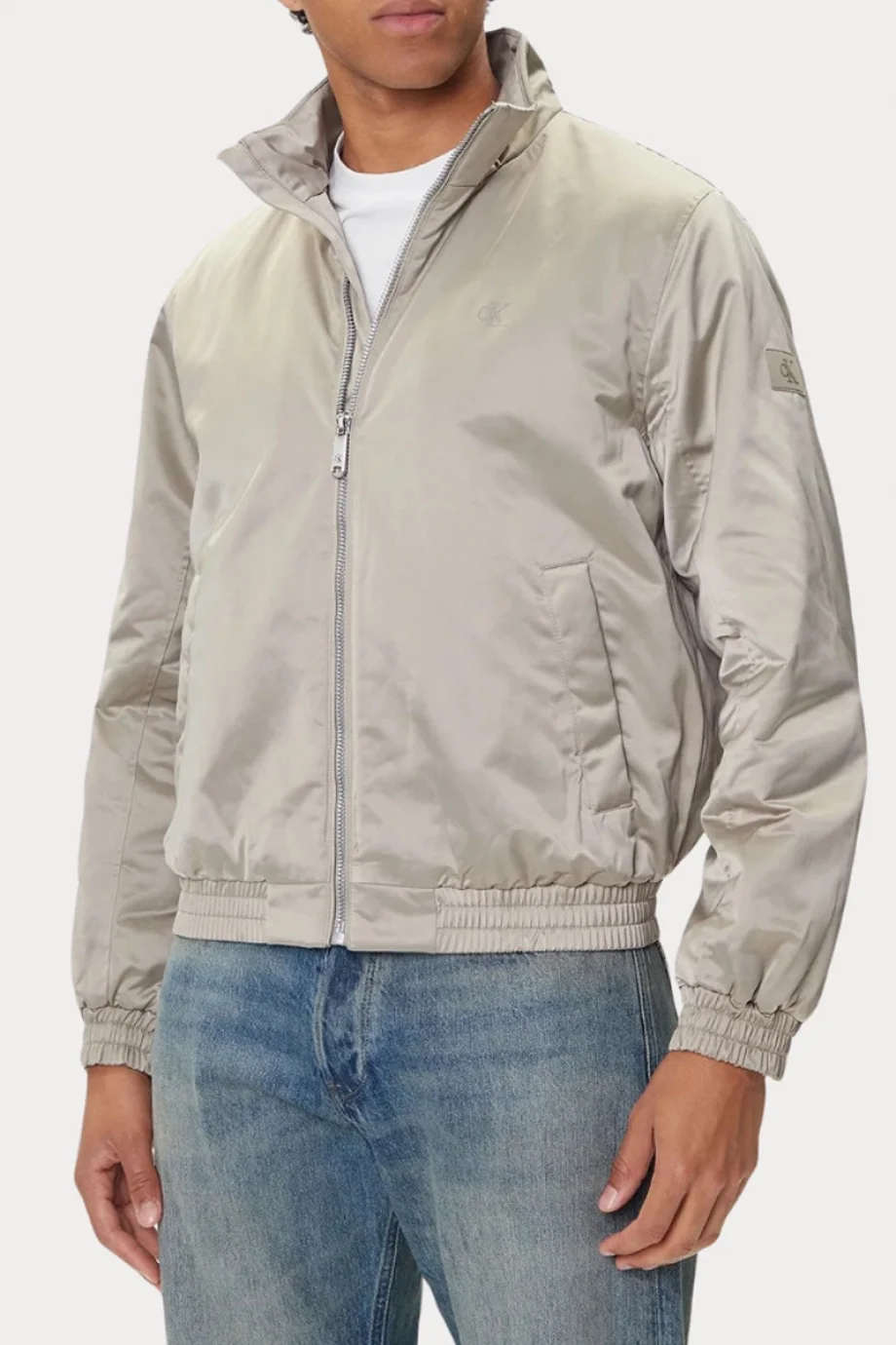 Calvin Klein Uzun Kollu Dolgulu Harrington Erkek Kahverengi Ceket LV04RC516G-RAK