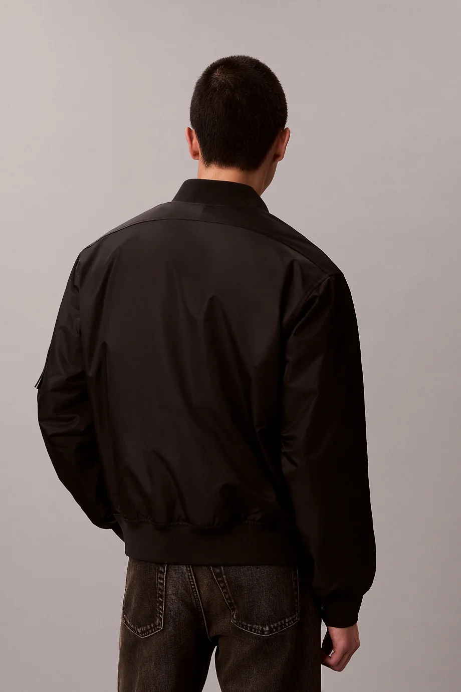 Calvin Klein Uzun Kollu Jeans Hero Erkek Siyah Ceket LV04RC526G-UB1