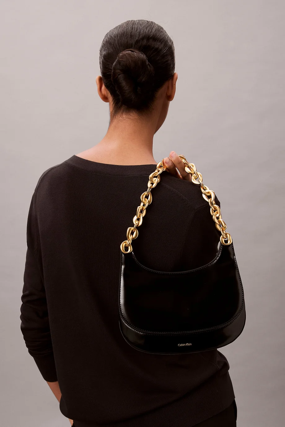 Calvin Klein Zincirli Kadın Siyah Omuz Çanta LV04F3403G-UB1