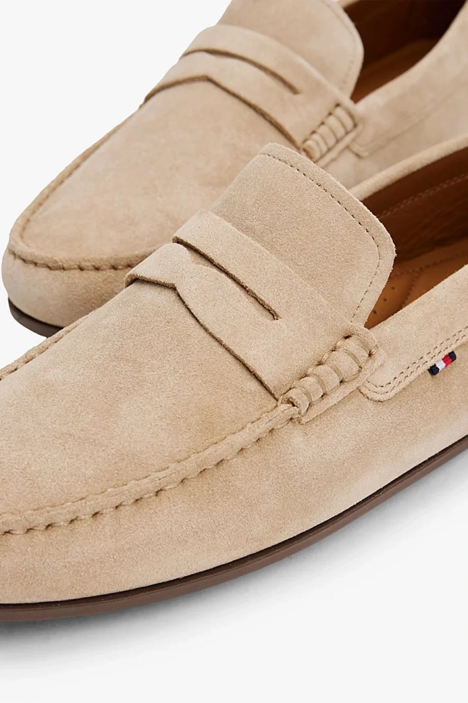 Tommy Hilfiger CASUAL HILFIGER SUEDE DRIVER Erkek  Loafer FM0FM049980F7