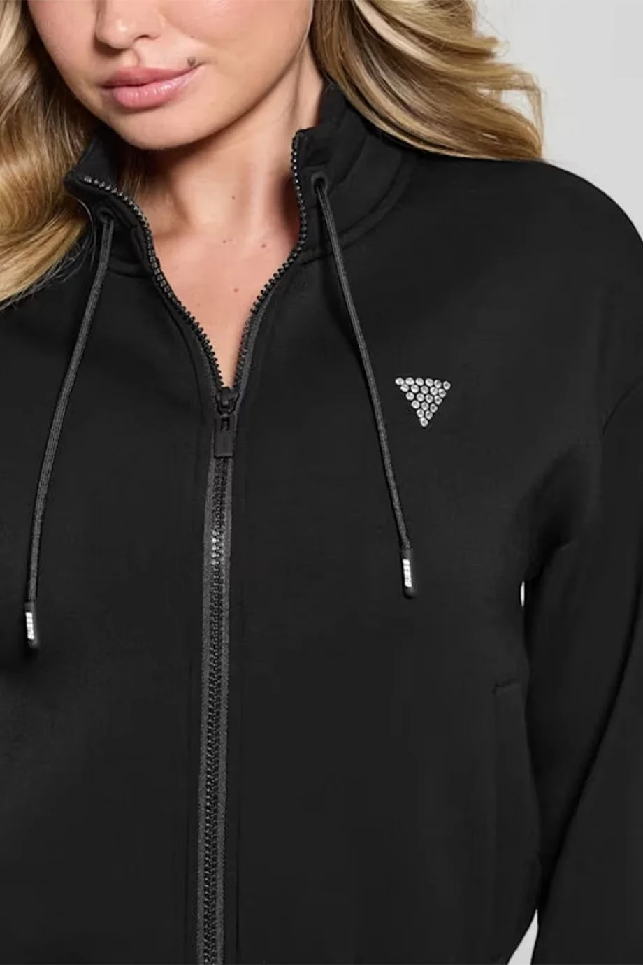 Guess Cecilia Kadın Siyah Aktif Scuba Sweatshirt V4BQ14K7UW2-JBLK