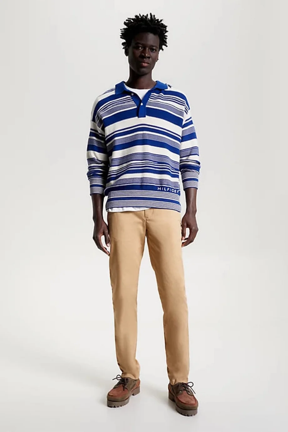 Tommy Hilfiger CHINO BLEECKER 1985 PIMA COTTON Erkek Bej Pantolon MW0MW26619RBL