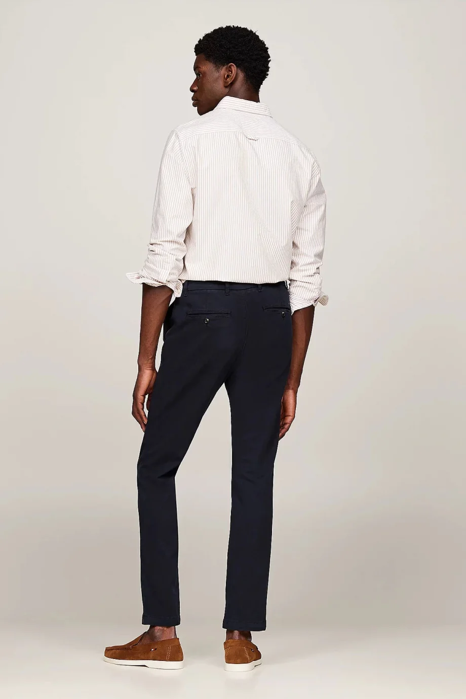 Tommy Hilfiger CHINO BLEECKER STRUCTURE GMD Erkek Lacivert Pantolon MW0MW35636DW5