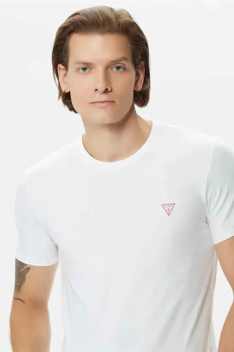 Guess Core Tee Erkek Beyaz Slim Fit T-Shirt M2YI24J1314-G011