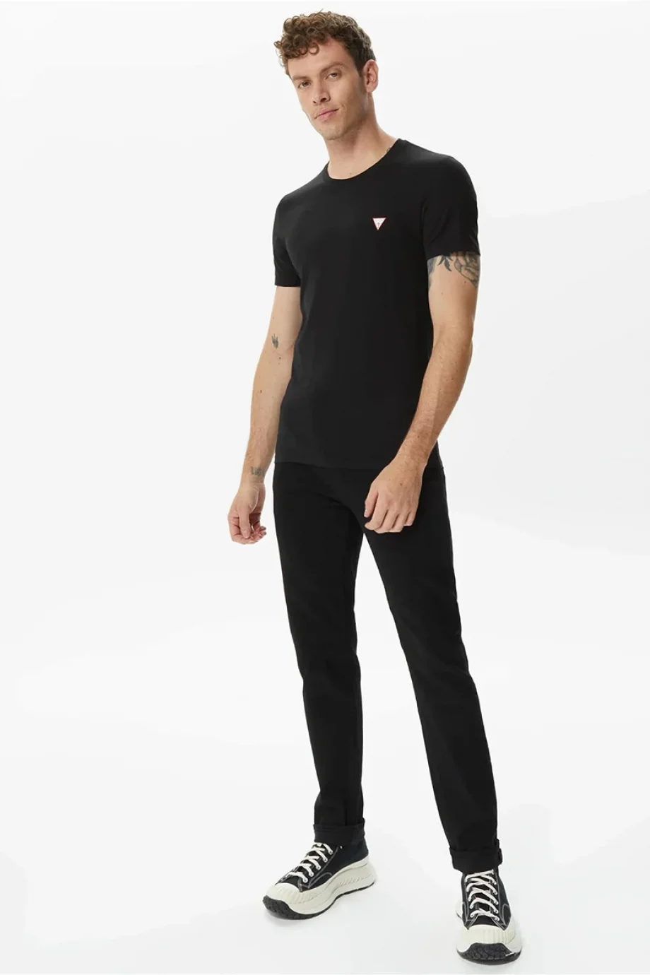 Guess Core Tee Erkek Siyah Slim Fit T-Shirt M2YI24J1314-JBLK