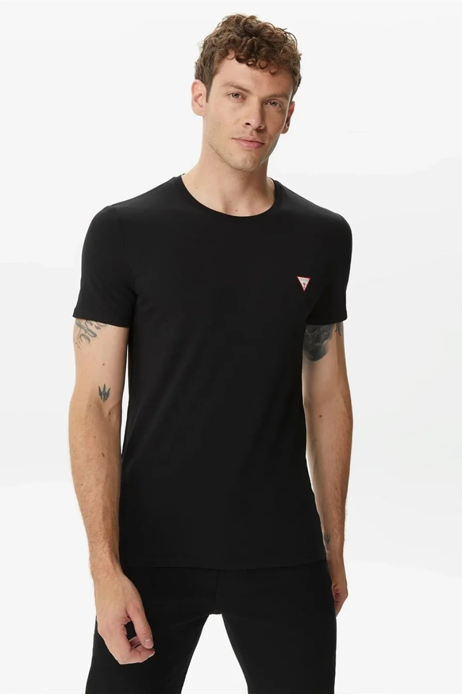 Guess Core Tee Erkek Siyah Slim Fit T-Shirt M2YI24J1314-JBLK