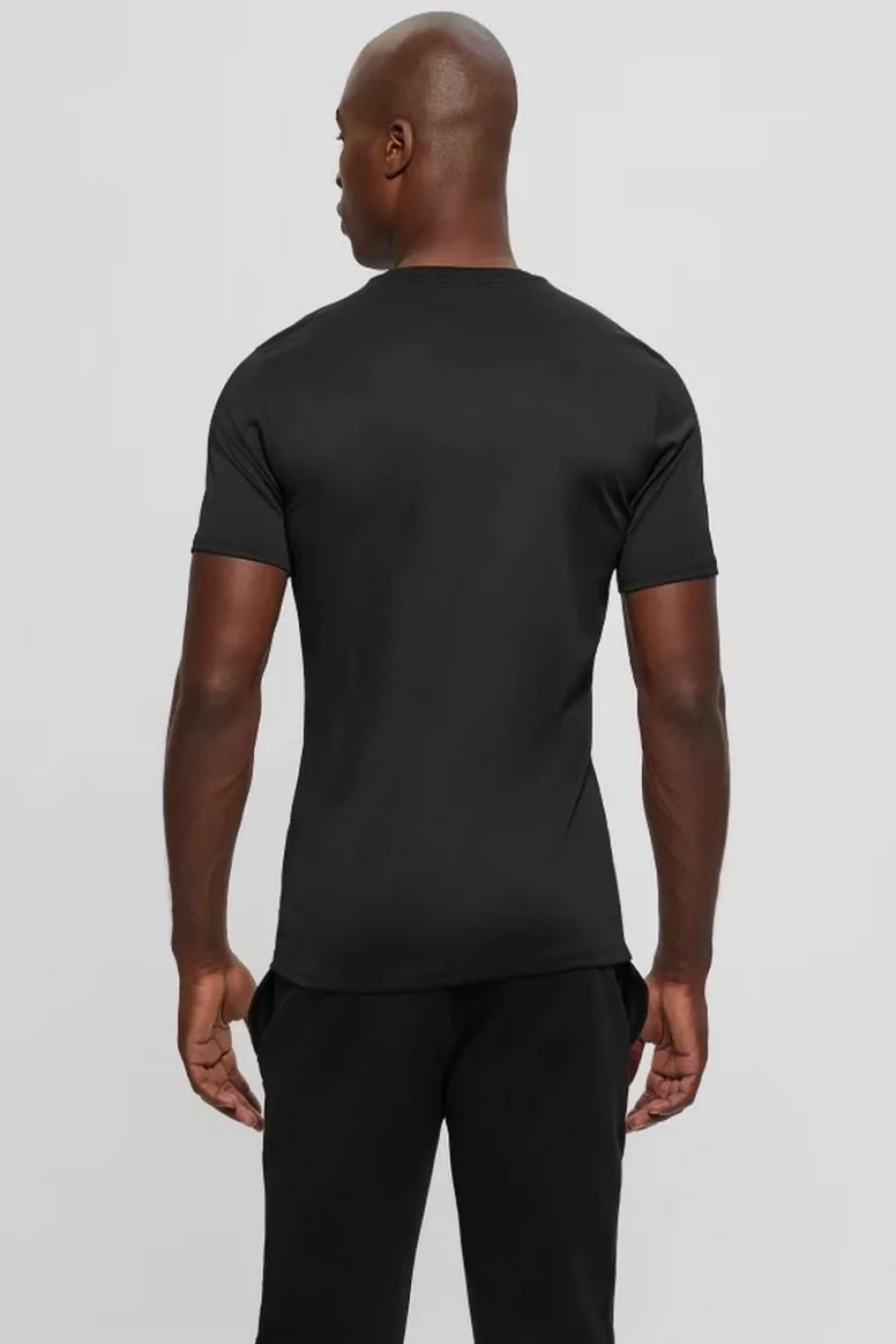 Guess Tech Stretch Erkek Siyah Slim Fit T-Shirt M4YI60KCBM0-JBLK