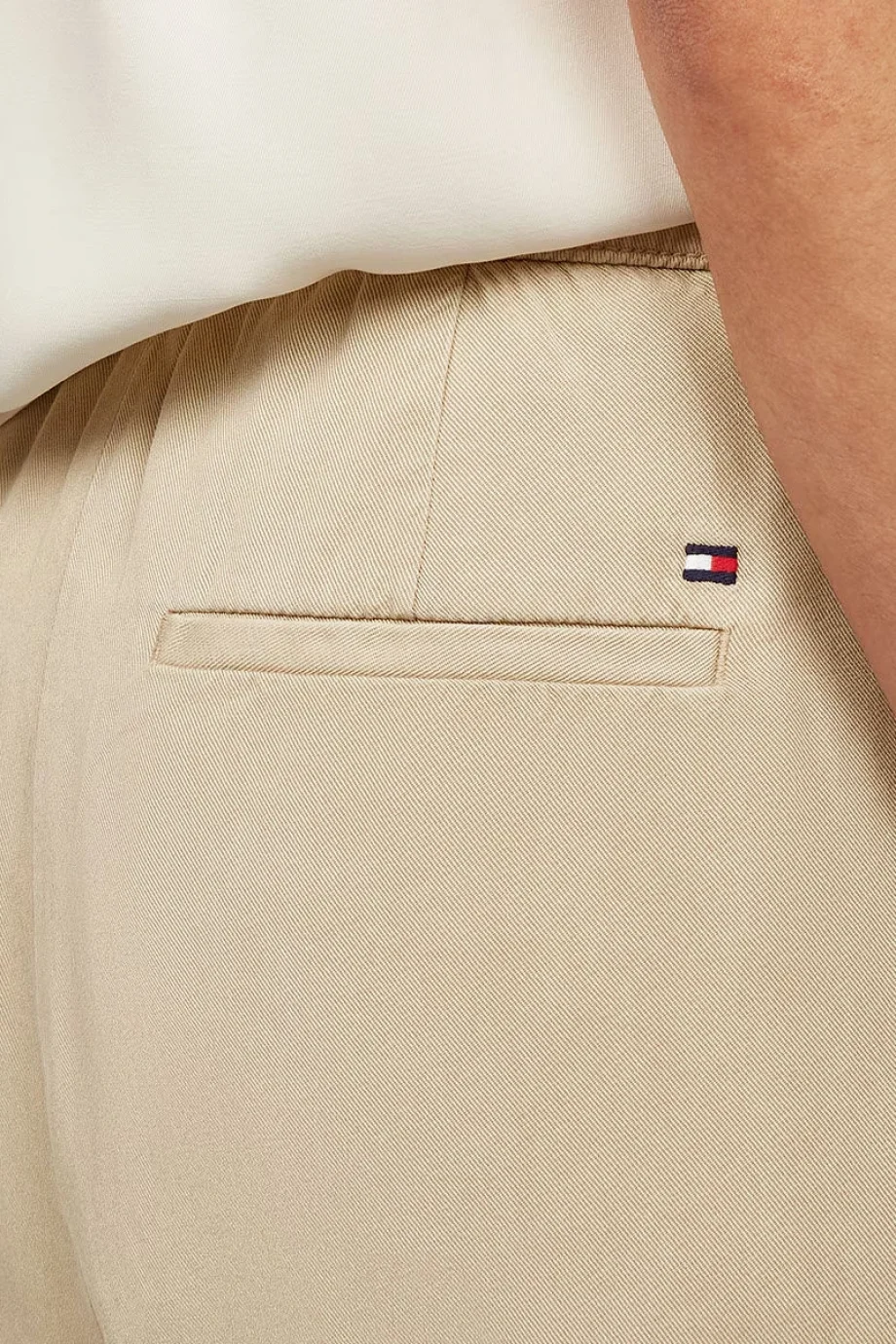 Tommy Hilfiger CO BLEND RLXD STR PULL ON CHINO Kadın  Pantolon WW0WW45589AEG