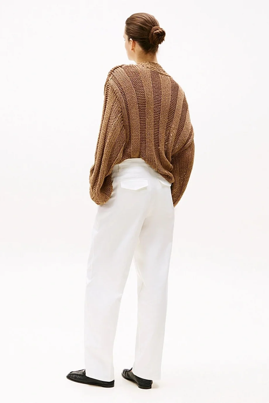 Tommy Hilfiger COTTON BARREL RELAXED STR CHINO Kadın  Pantolon WW0WW45487YCF