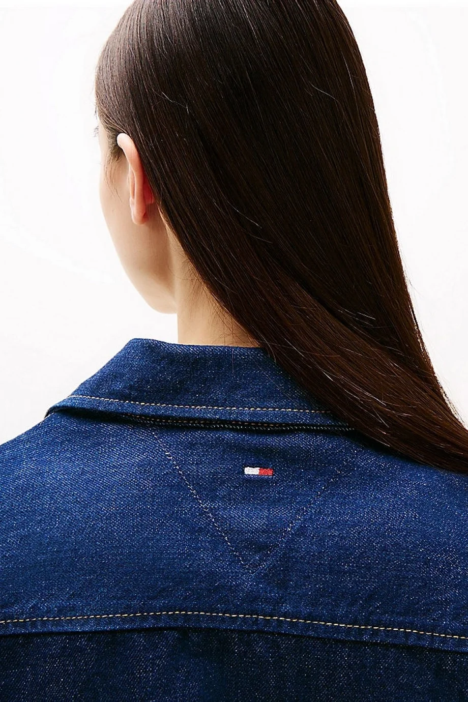Tommy Hilfiger CRP DENIM SHIRT JCKT BI9056 Kadın  Gömlek DW0DW205671BK