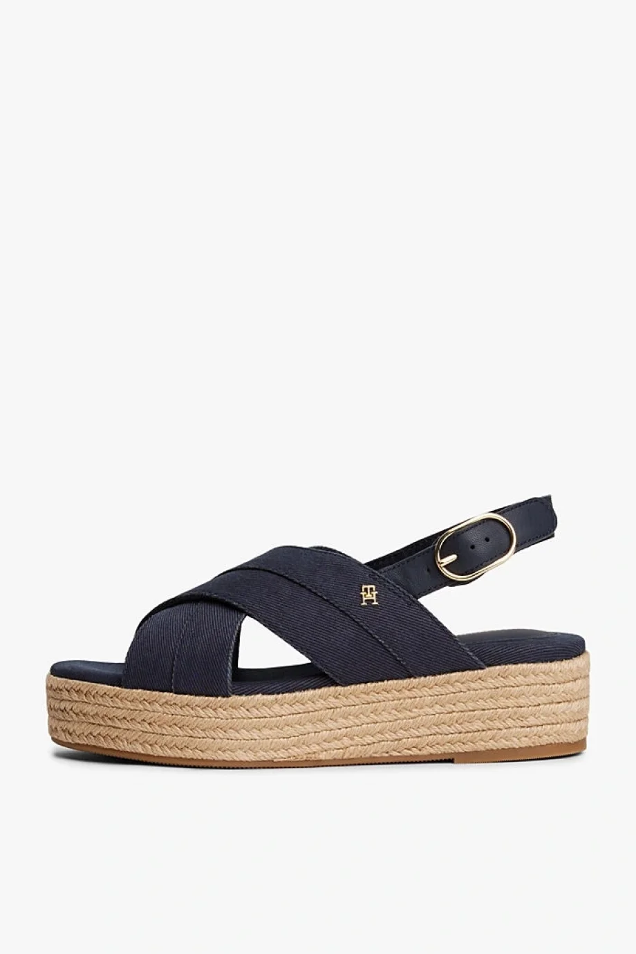 Tommy Hilfiger DENIM ESPADRILLE PLATFORM SANDAL Kadın  Sandalet FW0FW08669DW6