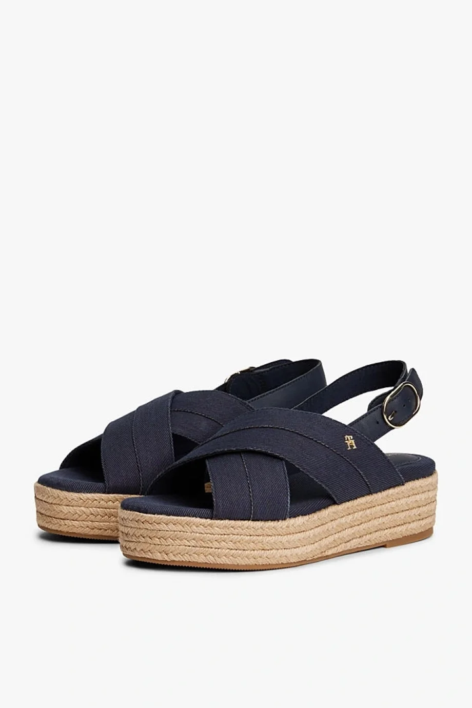 Tommy Hilfiger DENIM ESPADRILLE PLATFORM SANDAL Kadın  Sandalet FW0FW08669DW6
