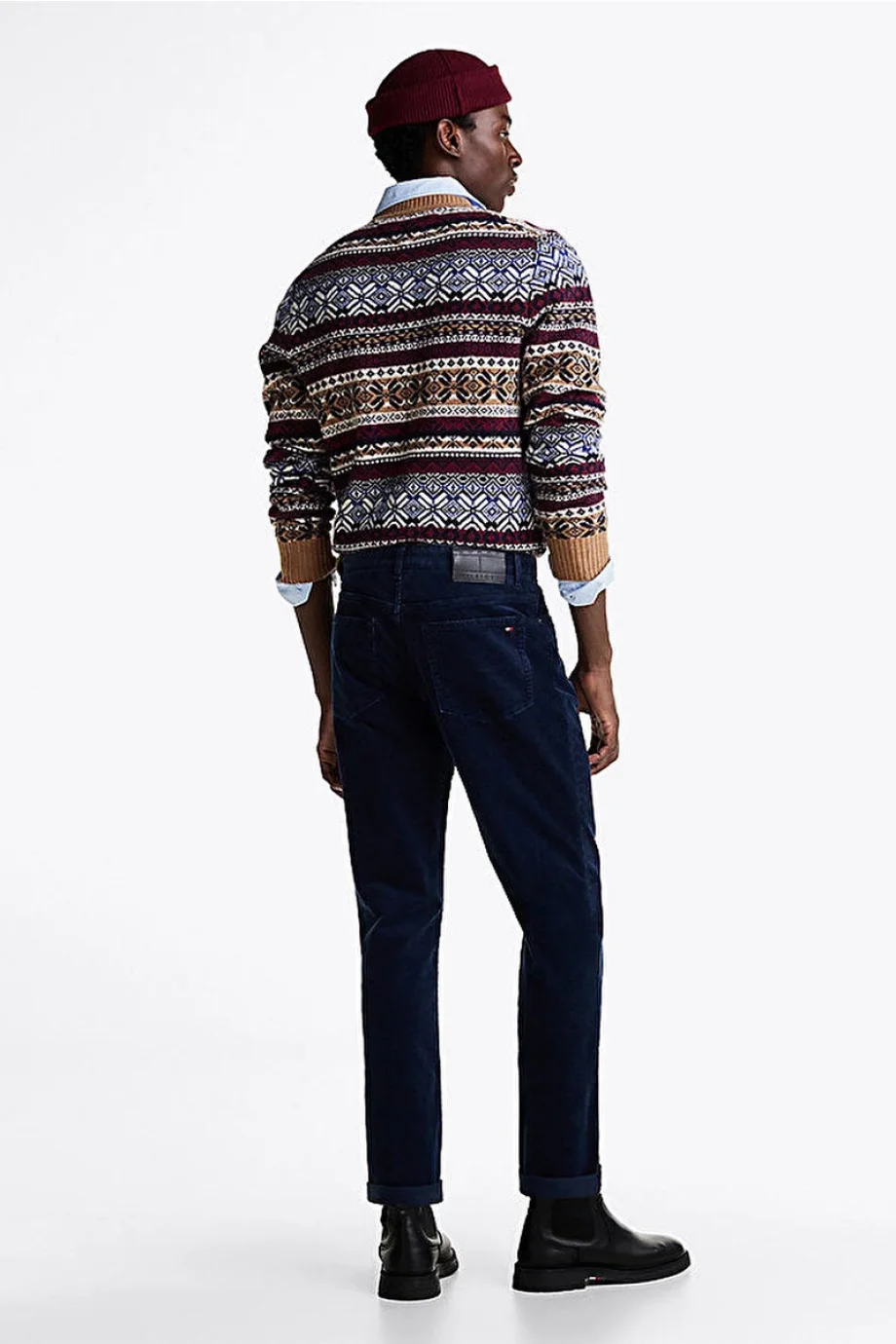 Tommy Hilfiger DENTON 5PKT WASHED CORDUROY Erkek MAVİ Jeans MW0MW36696DBZ