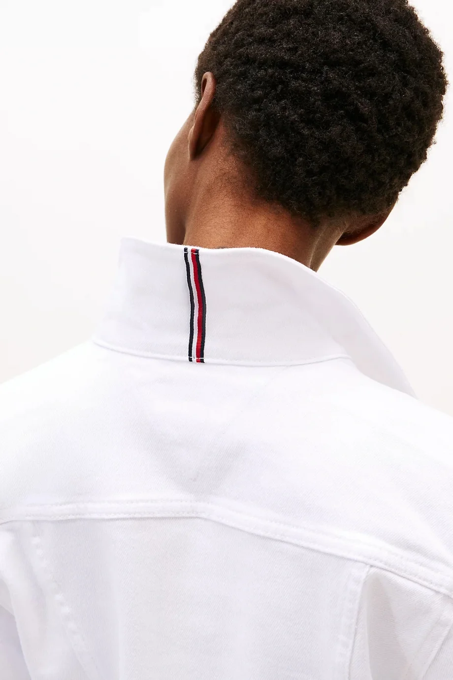 Tommy Hilfiger DNM SLIM JACKET WHITE Kadın  Ceket WW0WW44374YCF