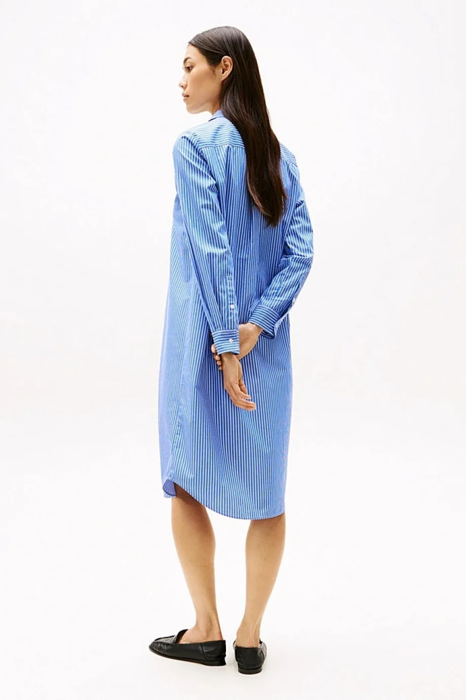 Tommy Hilfiger ESS POPLIN REGULAR SHIRT DRESS Kadın  Elbise WW0WW455810X6