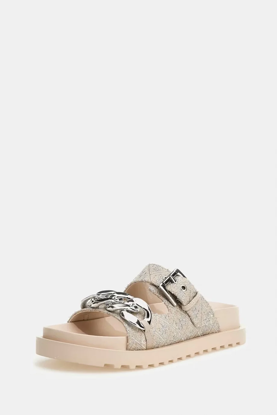 Guess Fatema Kadın Bej/Gümüş Terlik FL6FATFAL03-BEISI