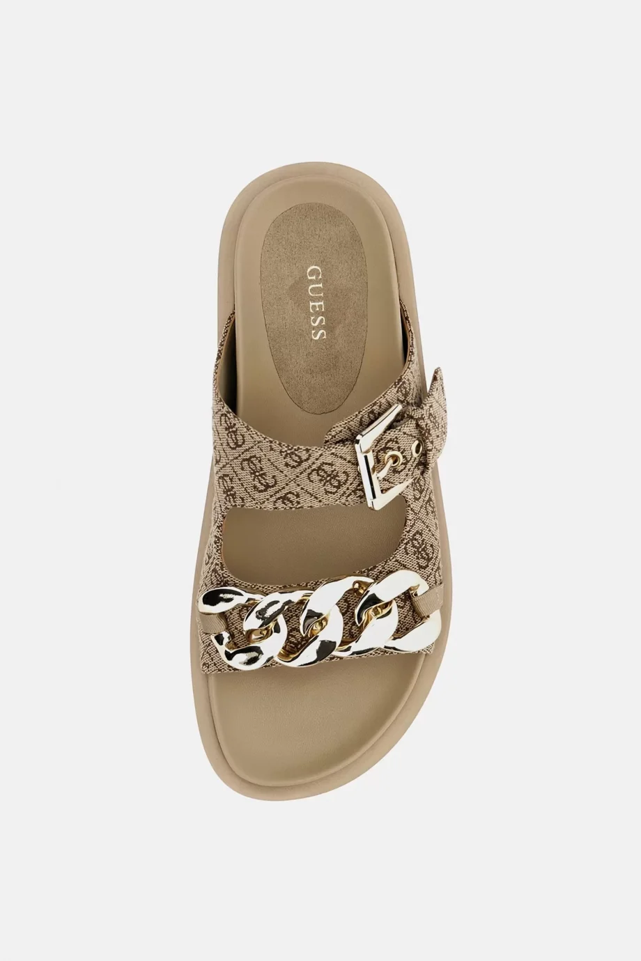 Guess Fatema2 Kadın Bej/Kahverengi Terlik FL6FT2FAL03-BEIBR