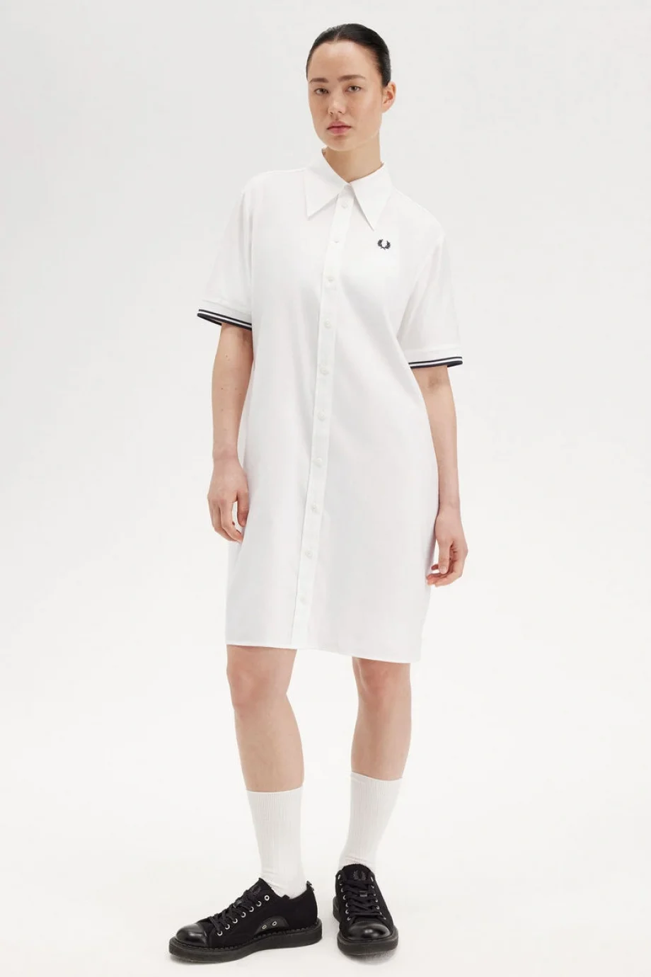 Fred Perry TIPPED SHIRT DRESS Kadın  Elbise D9172-129